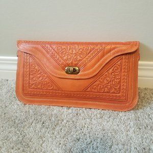 Handmade Moroccan Clutch (Orange)